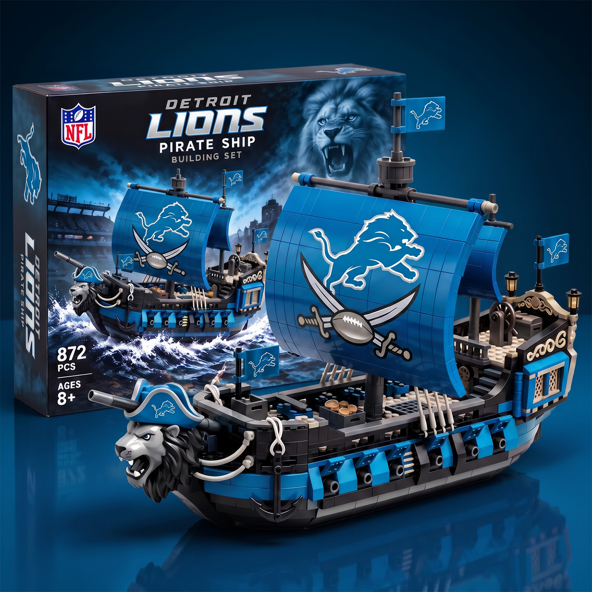 DL x NFL 50th Anniversary Pirate Ship Building Set