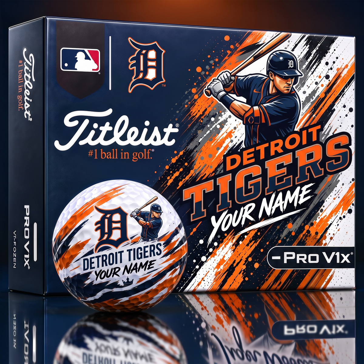 DT x Personalized MLB Titleist Pro V1x MLB Golf Balls