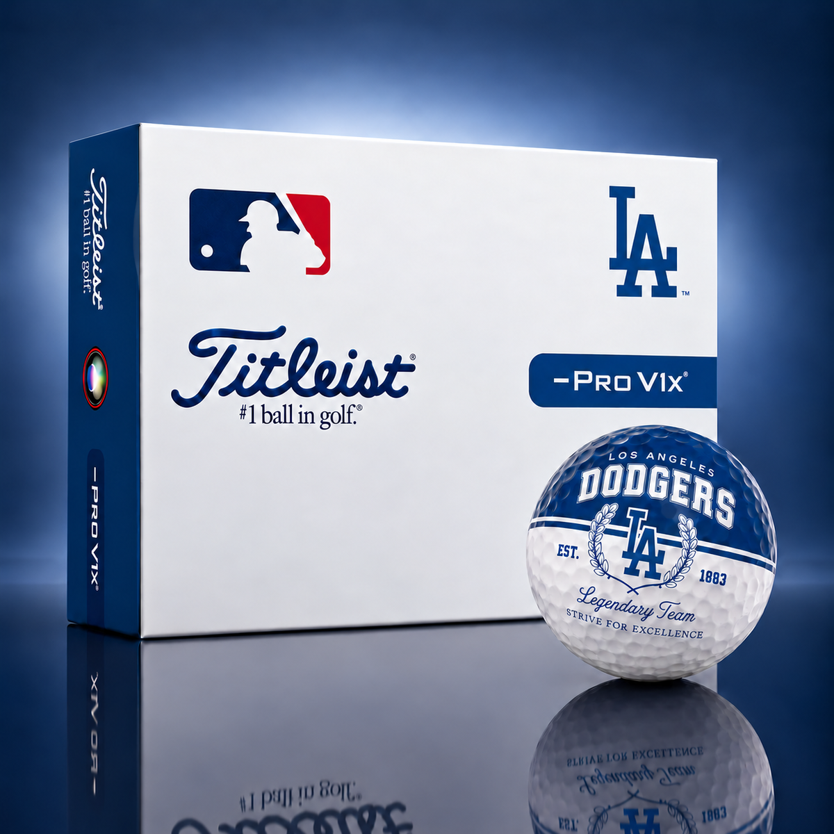 Exclusive MLB x LAD Legendary Team Golf Ball