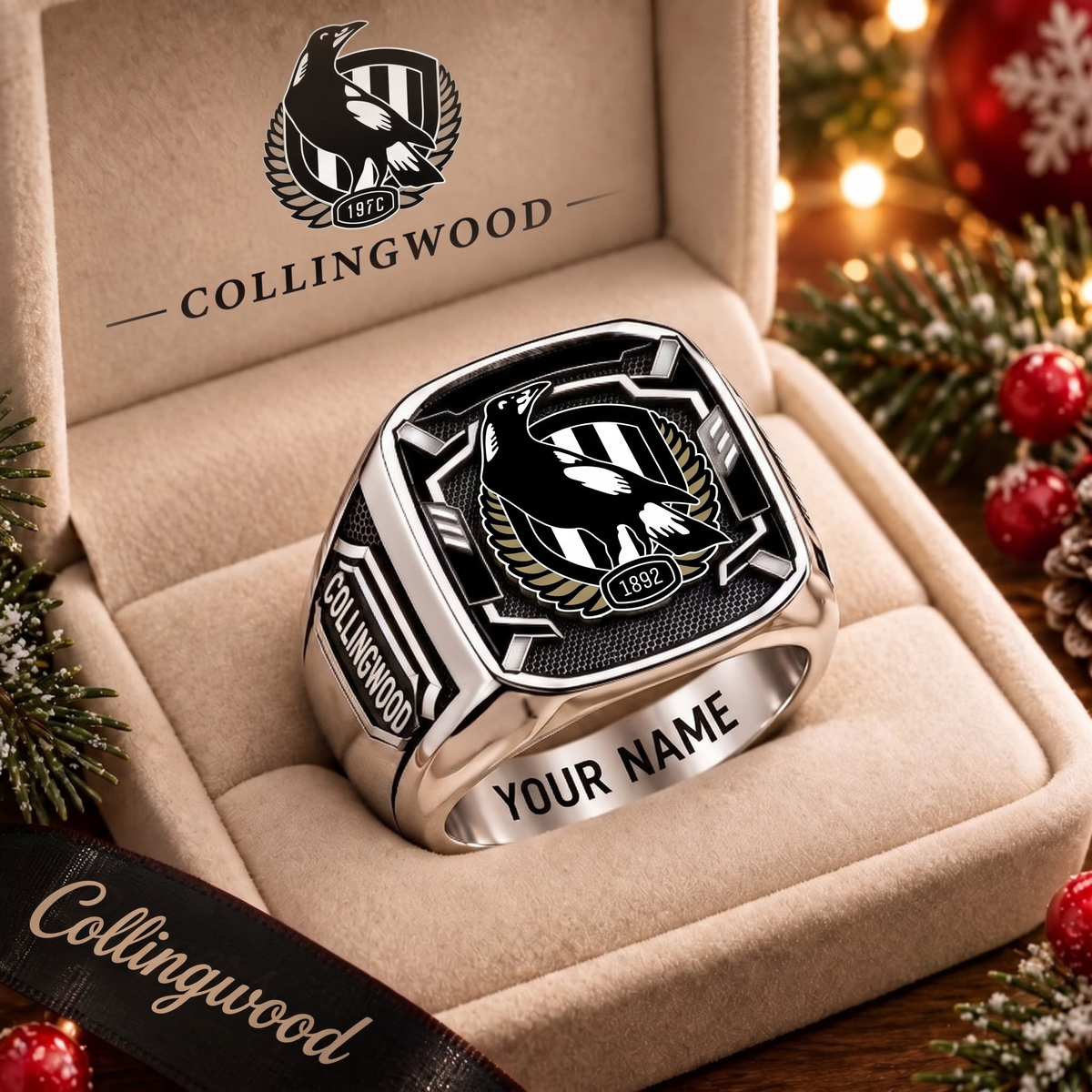 Exclusive AFL x COL Personalized Name Ring