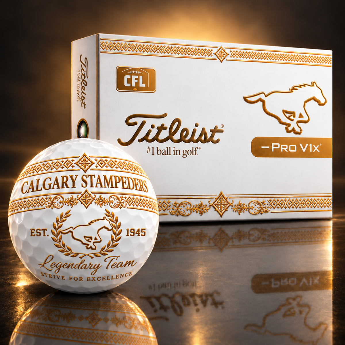 Exclusive CFL x CS Legendary Team V8 Golf Ball