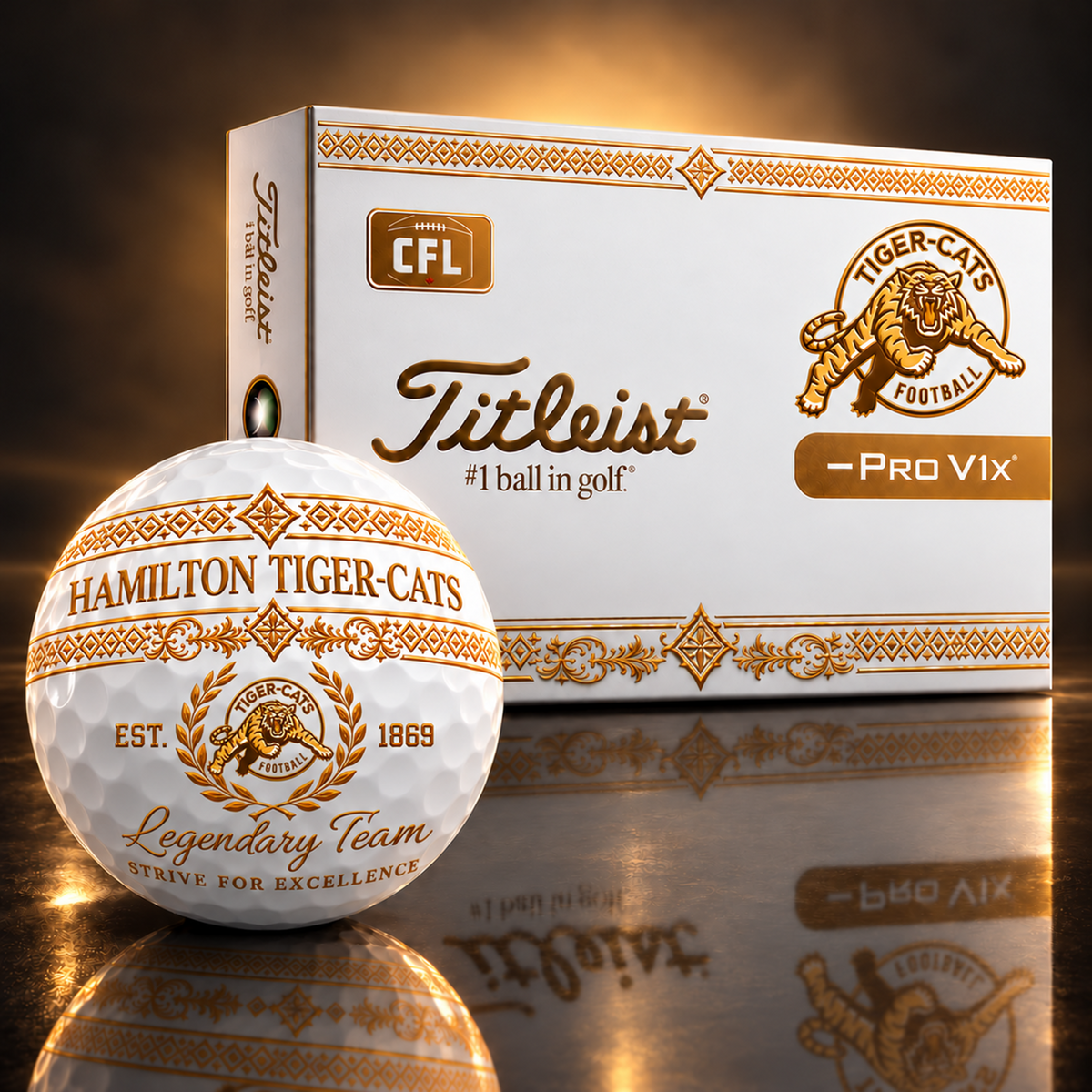 Exclusive CFL x HTC Legendary Team V8 Golf Ball