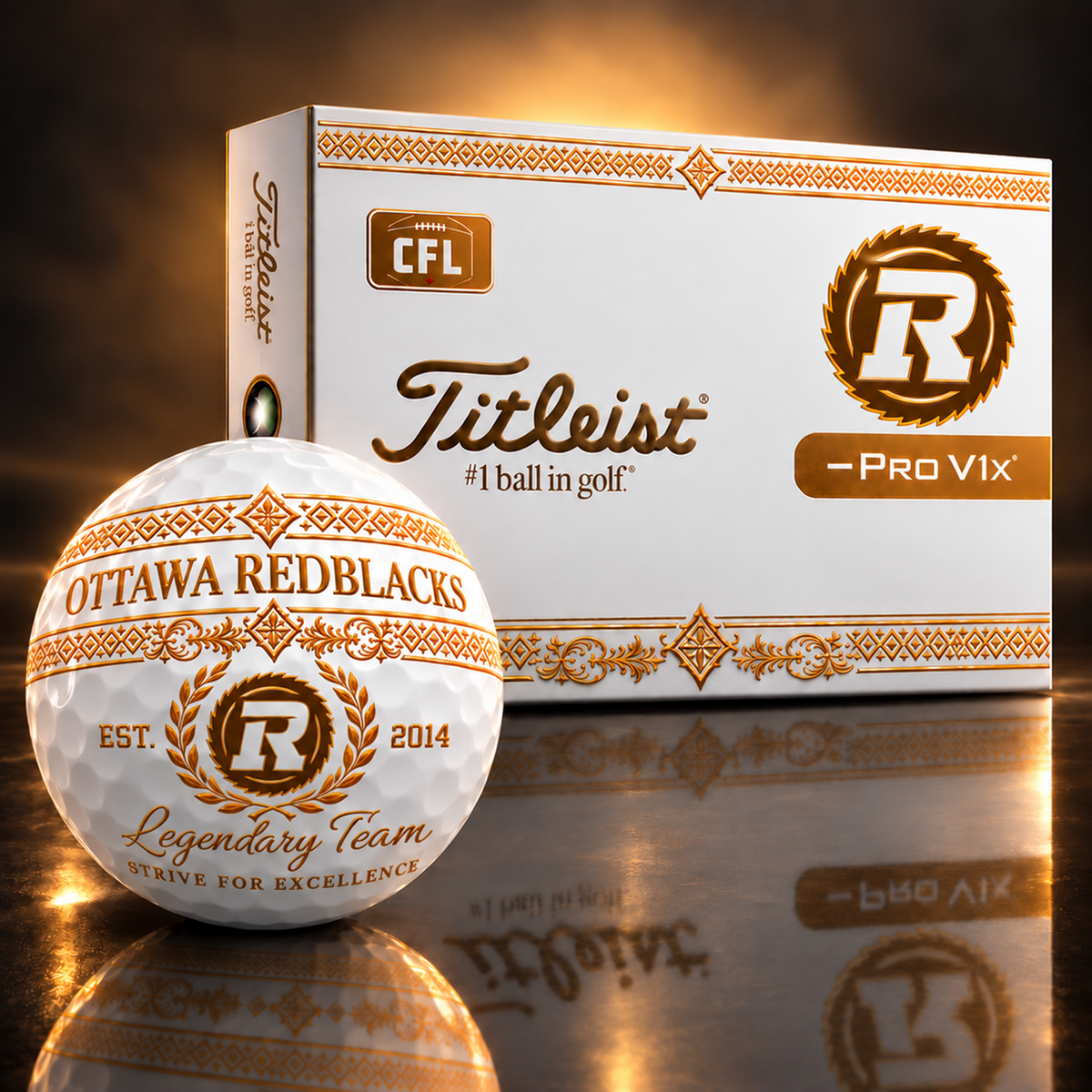 Exclusive CFL x OR Legendary Team V8 Golf Ball