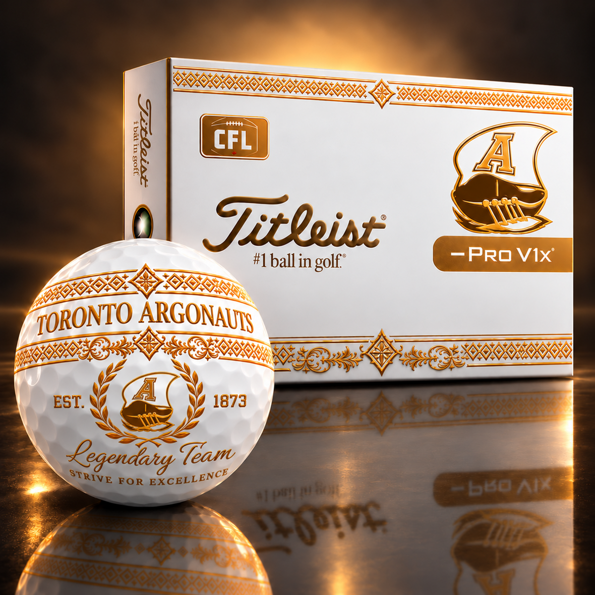 Exclusive CFL x TA Legendary Team V8 Golf Ball