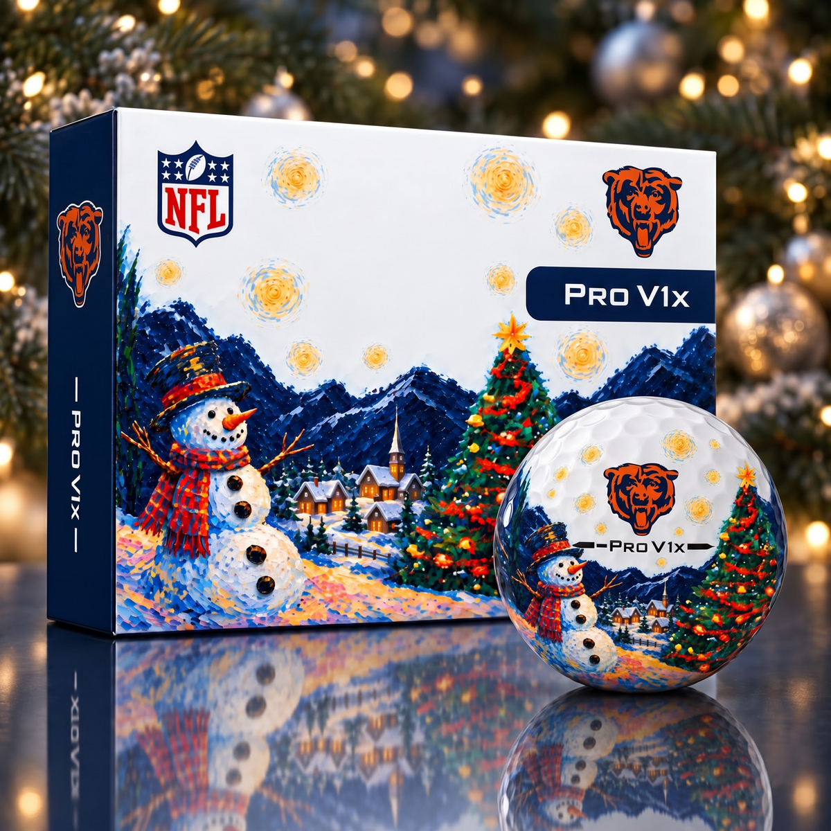 Exclusive Christmas NFL x CHI Golf Ball