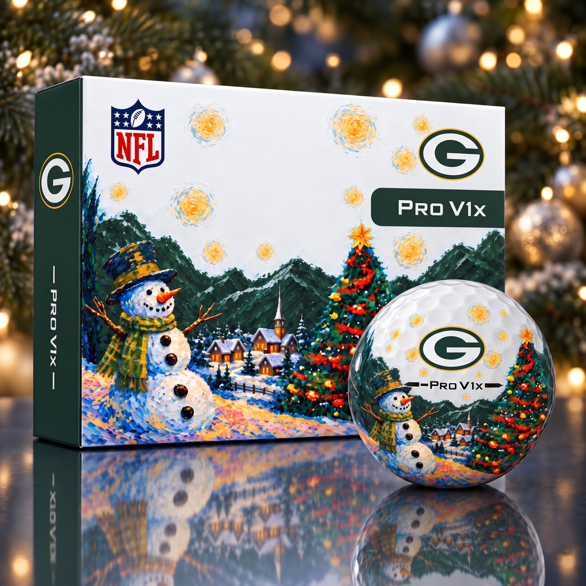 Exclusive Christmas NFL x GB Golf Ball