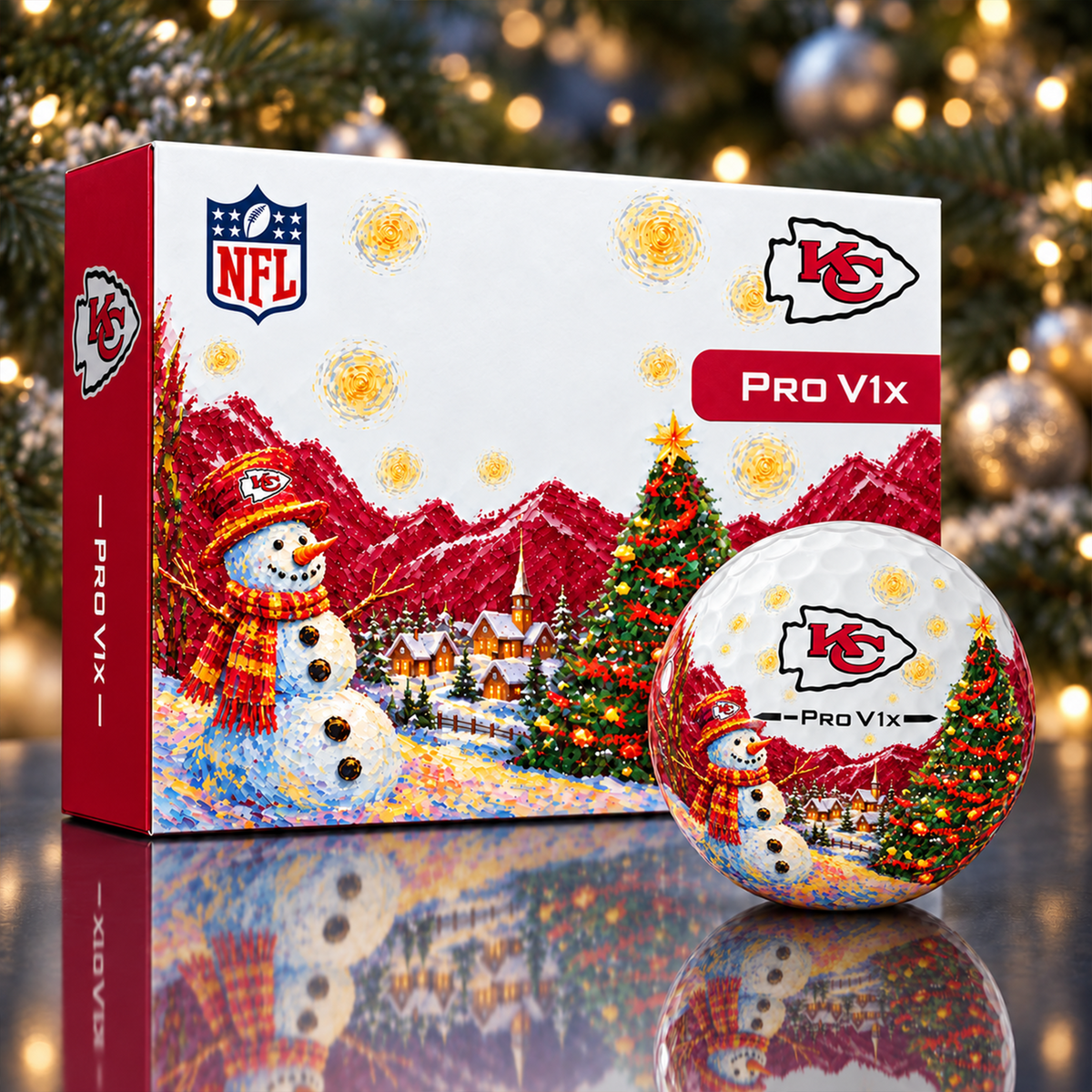Exclusive Christmas NFL x KC Golf Ball