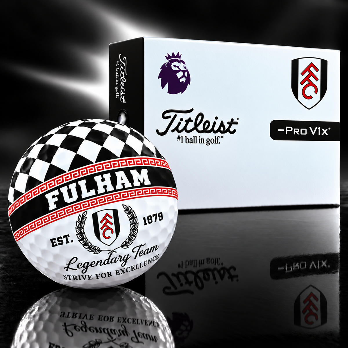 Exclusive EPL x FUL Legendary Team V10 Golf Ball
