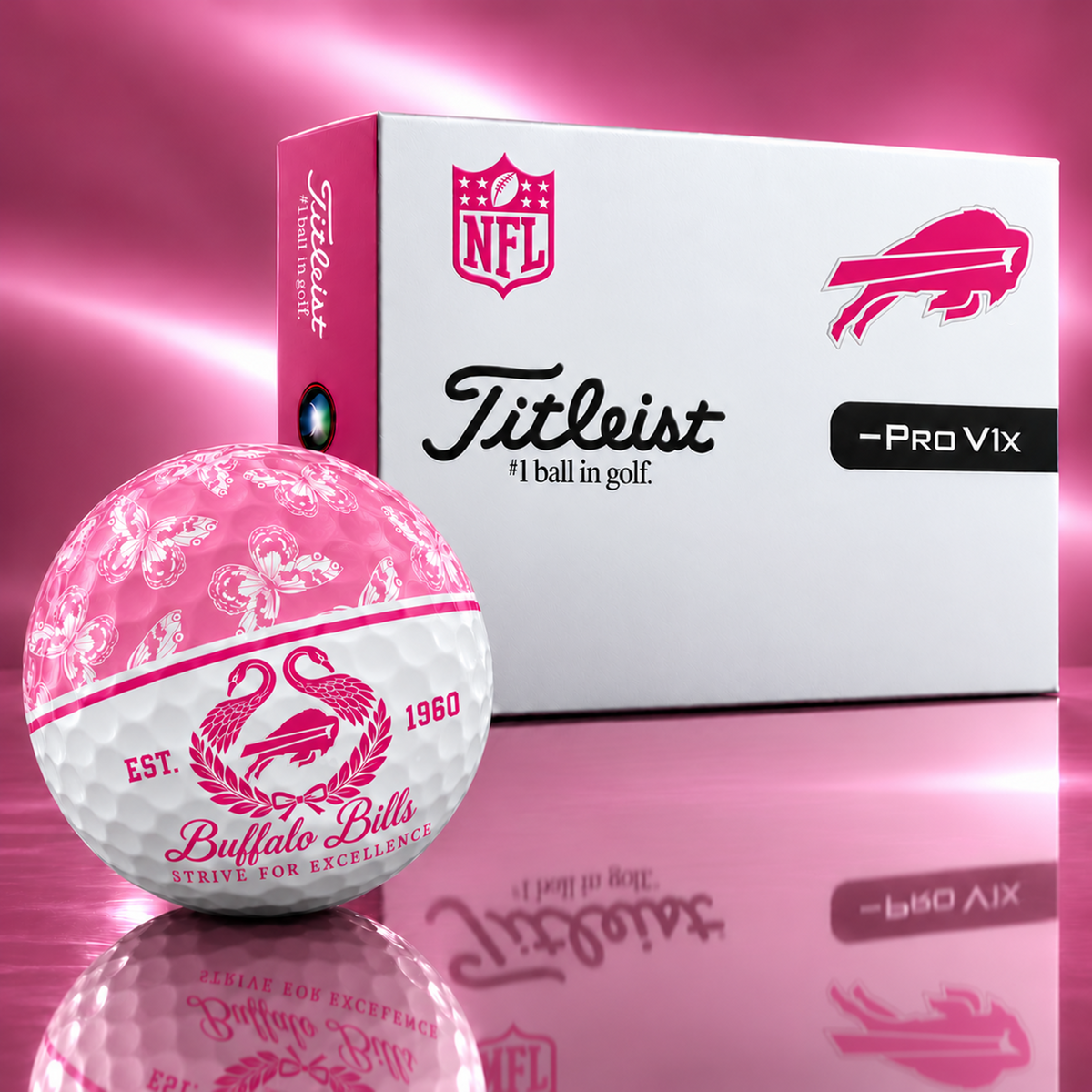 Exclusive Elegant NFL x BUF Golf Ball