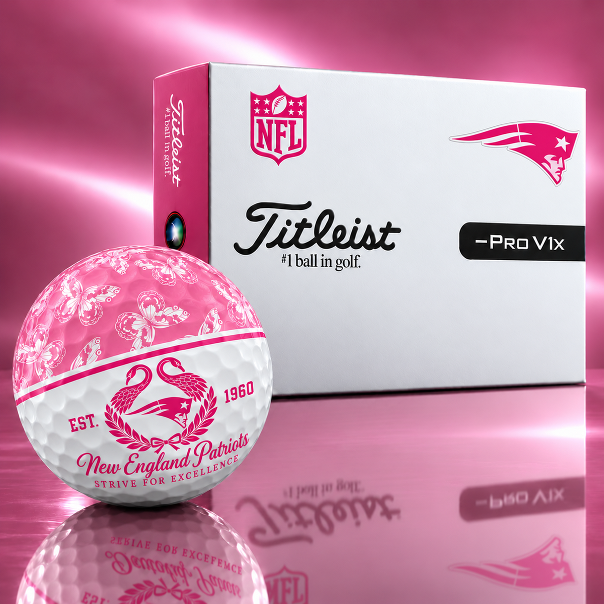 Exclusive Elegant NFL x NE Golf Ball