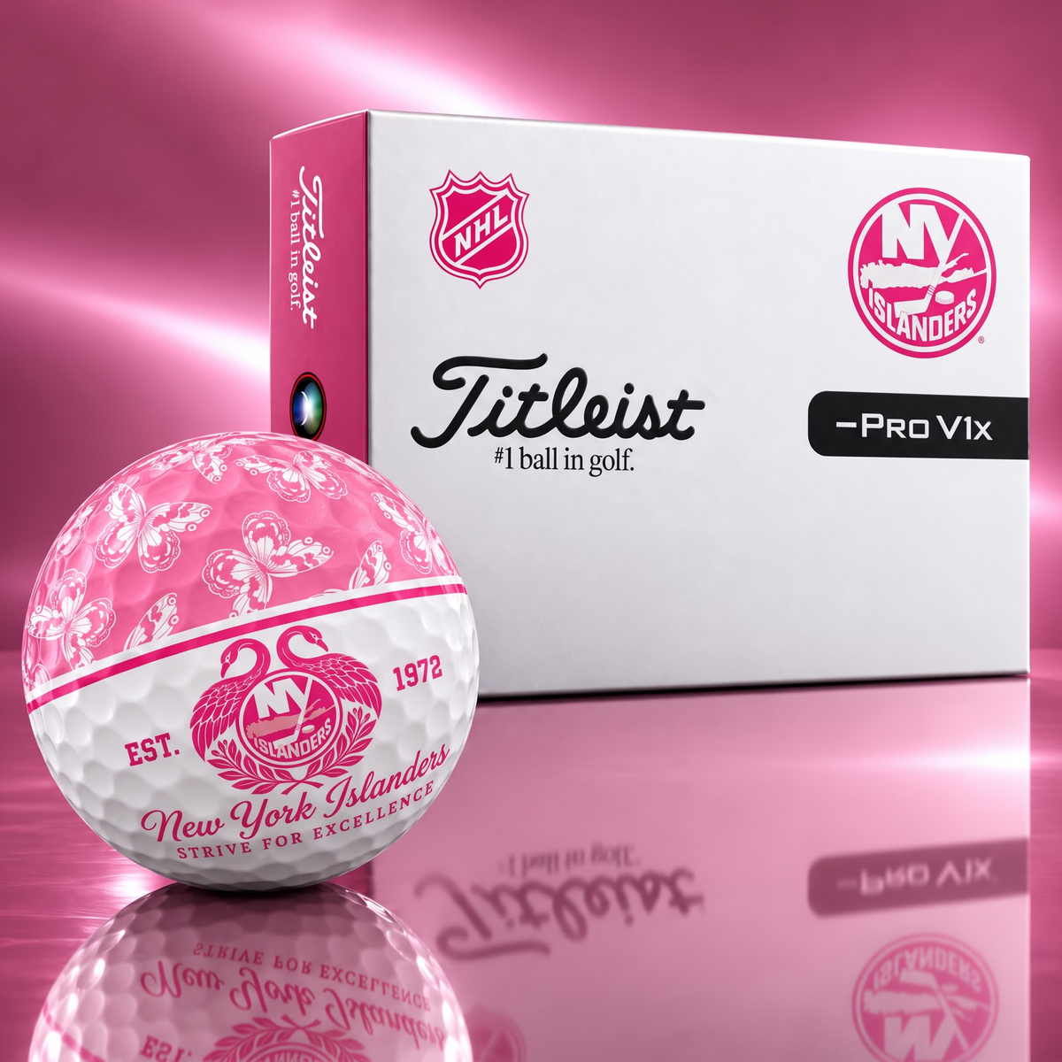 Exclusive Elegant NHL x NYI Golf Ball