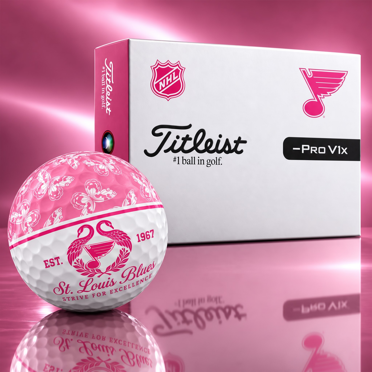 Exclusive Elegant NHL x STL Golf Ball