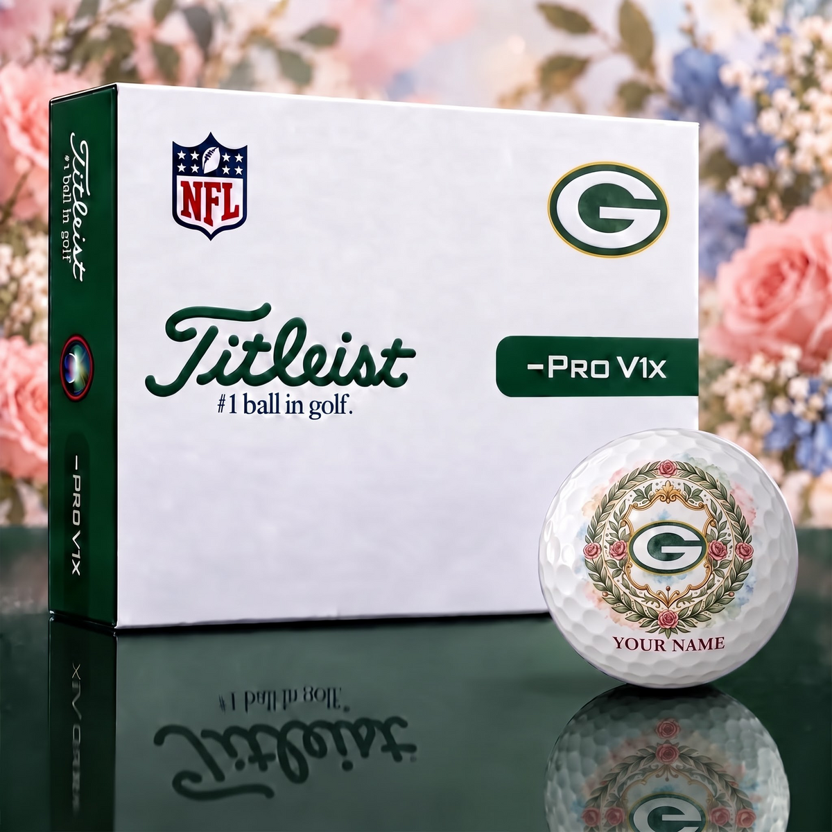 Exclusive Floral NFL x GB Golf Ball