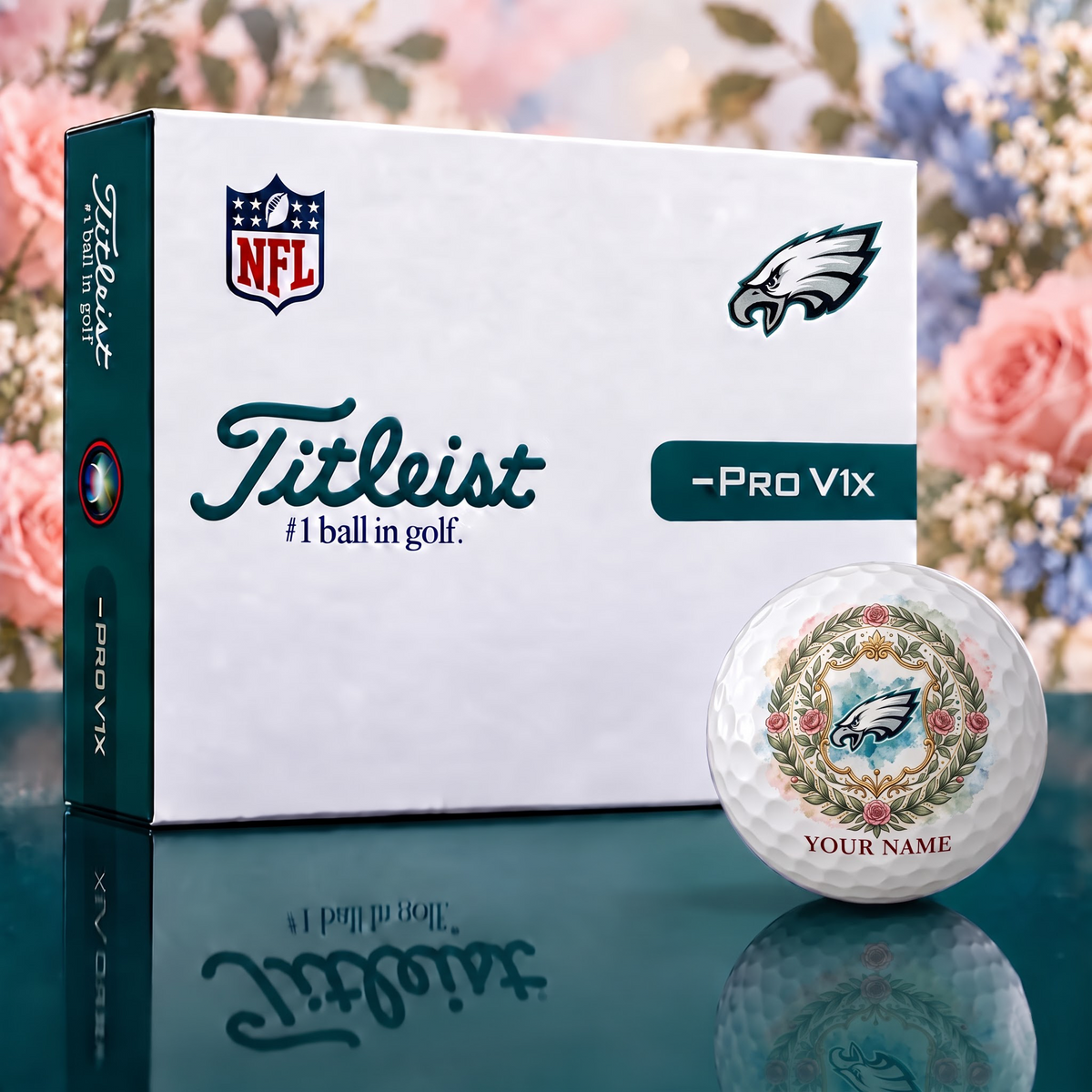 Exclusive Floral NFL x PHI Golf Ball