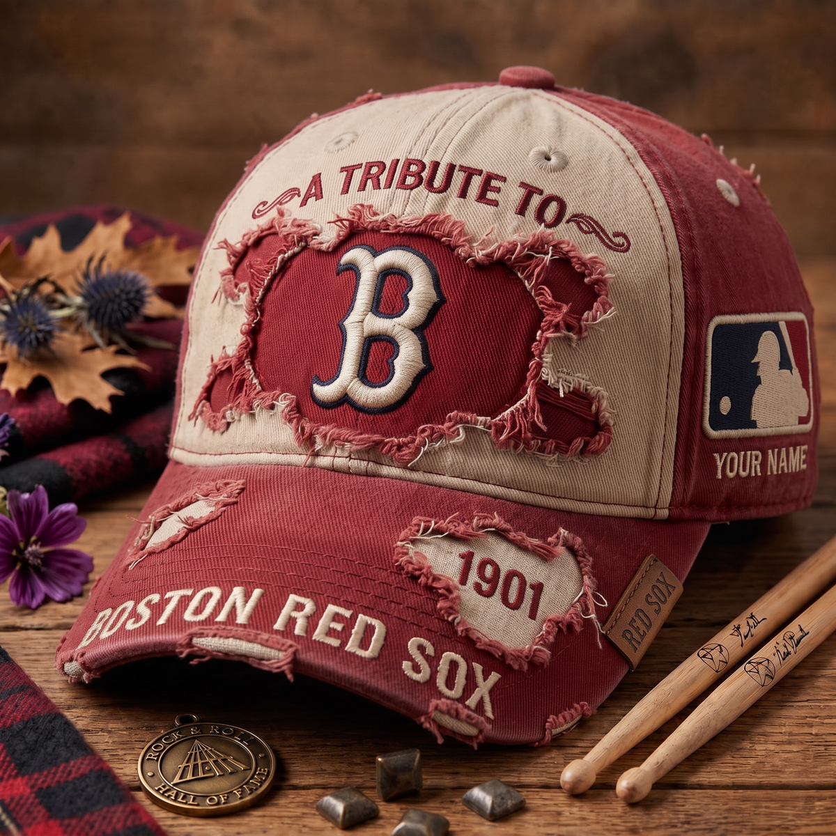 Exclusive MLB x BOS Personalized Name Cap