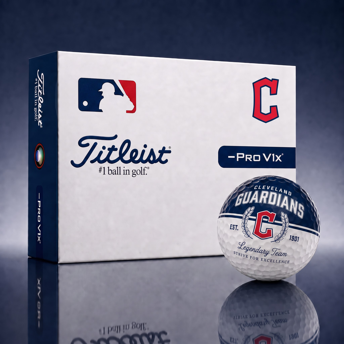 Exclusive MLB x CLE Legendary Team Golf Ball