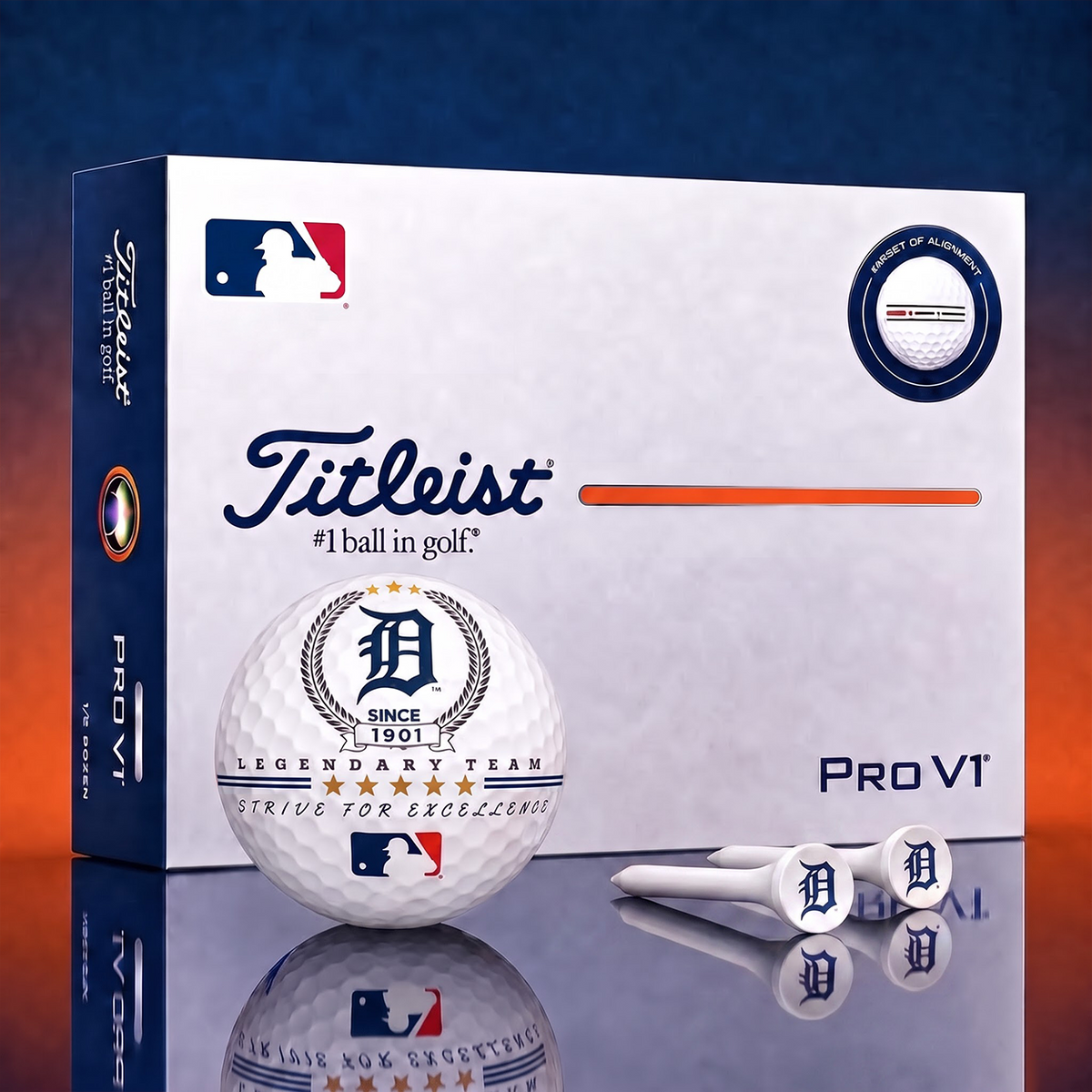 Exclusive MLB x DET Legendary Team V2 Golf Ball
