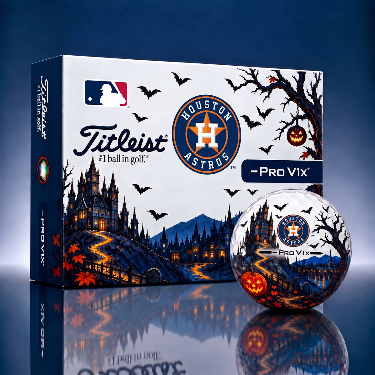 Exclusive MLB x HOU Halloween V3 Golf Ball
