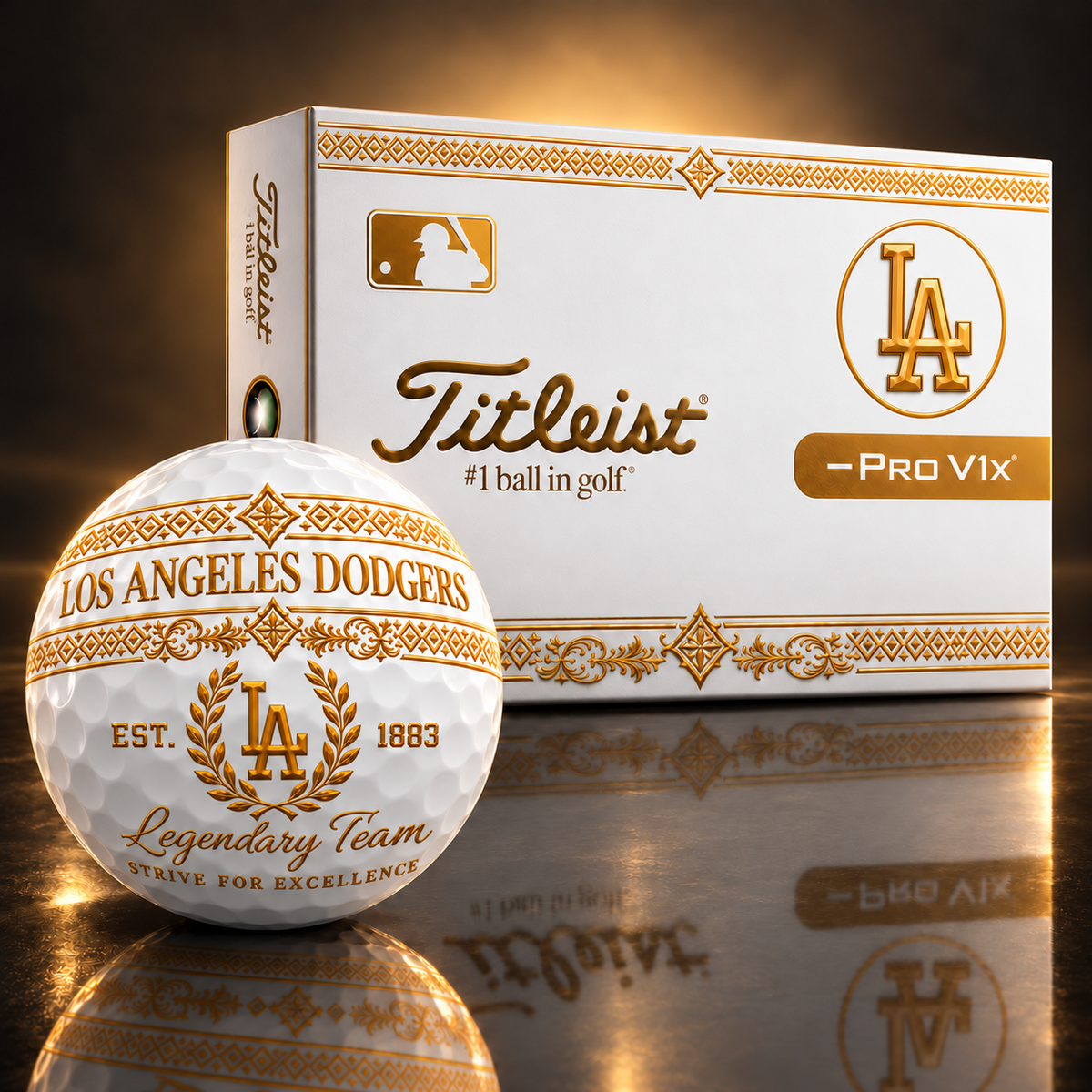Exclusive MLB x LAD Legendary Team V8 Golf Ball