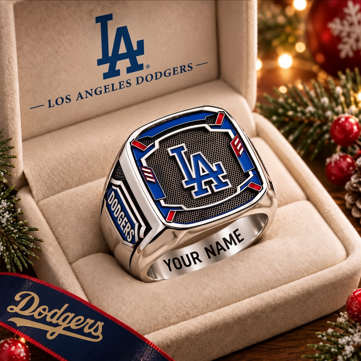 Exclusive MLB x LAD Personalized Name Ring
