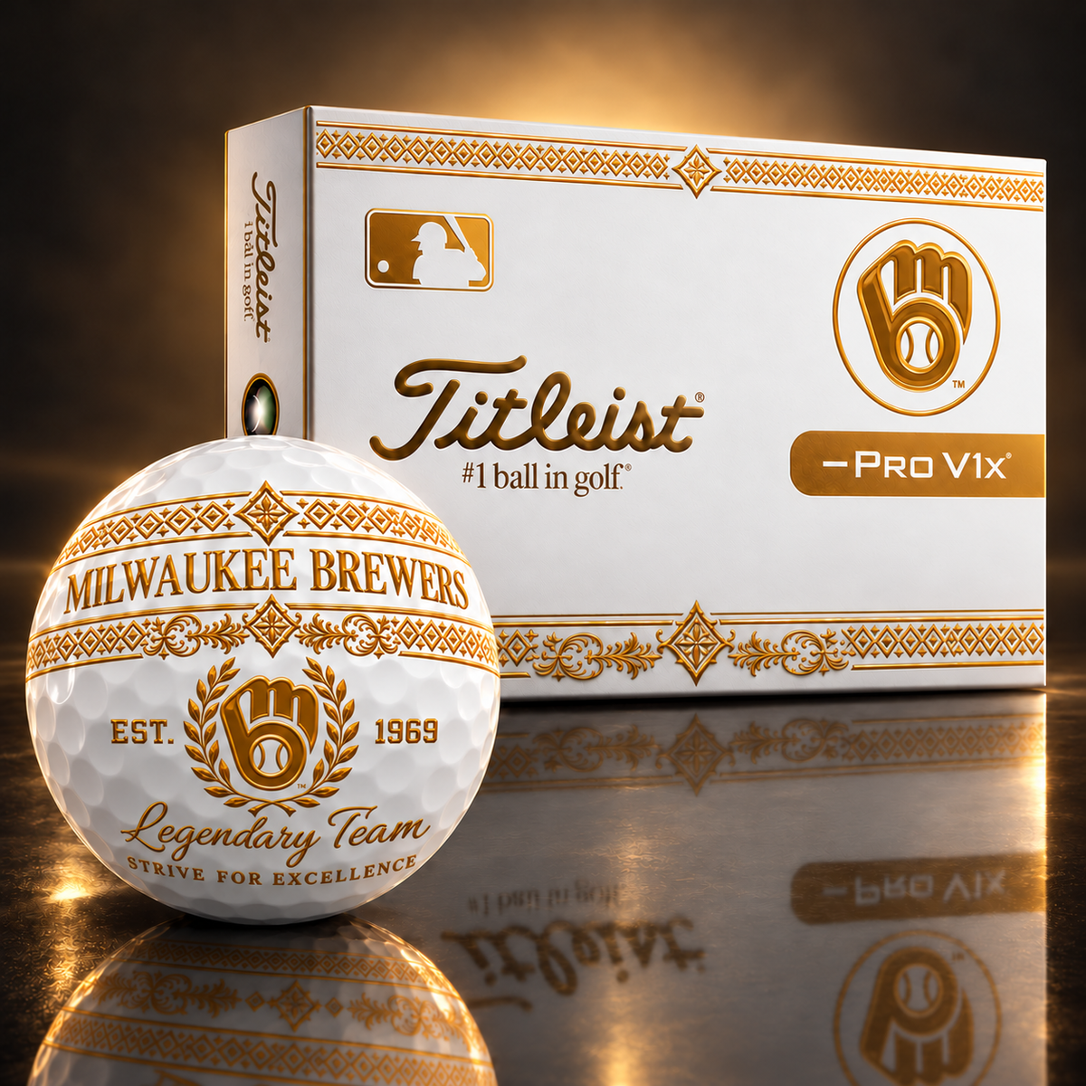 Exclusive MLB x MIL Legendary Team V8 Golf Ball