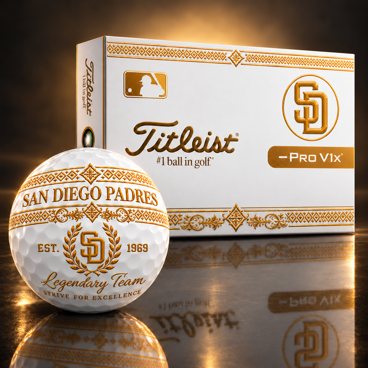 Exclusive MLB x SD Legendary Team V8 Golf Ball