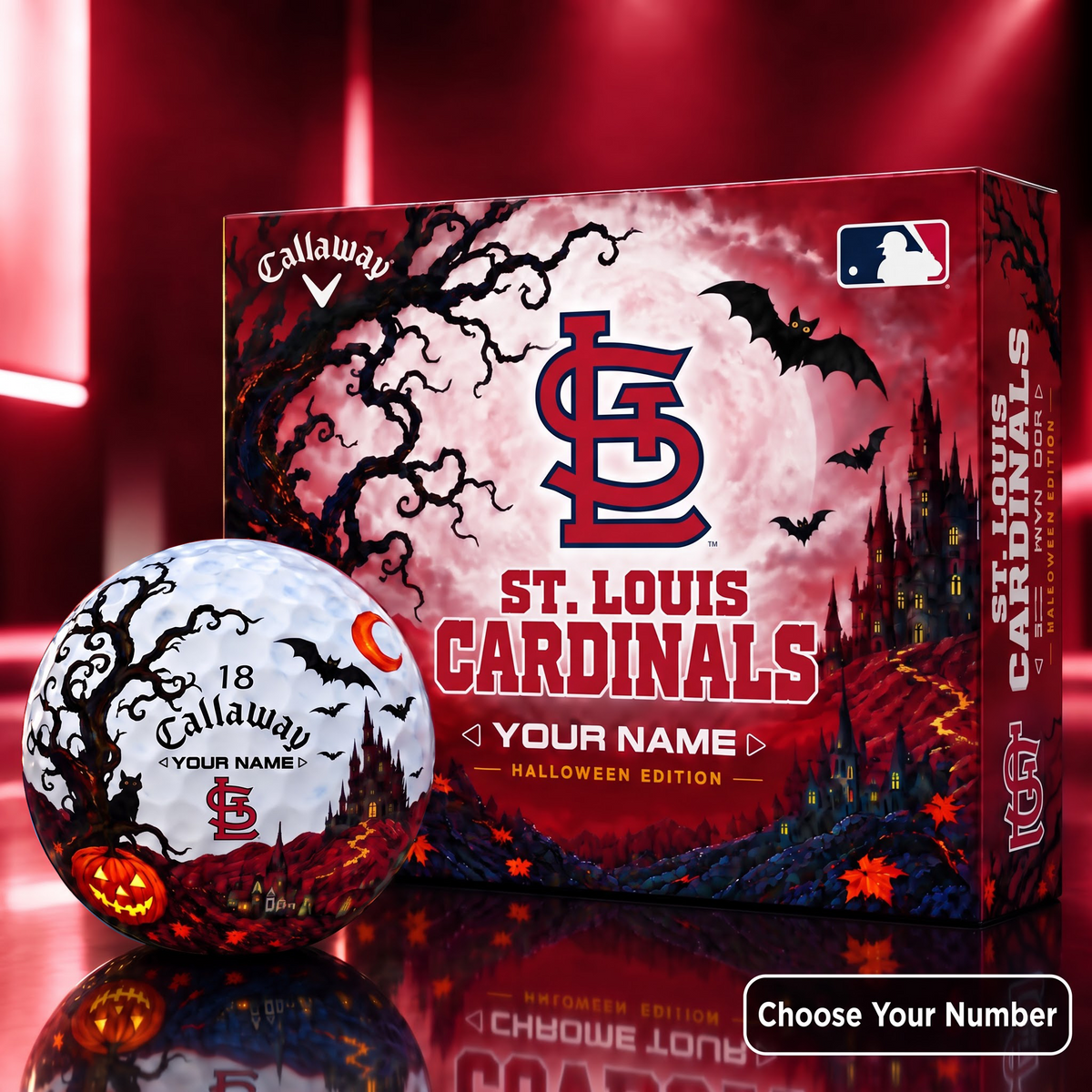 Exclusive MLB x STL HLW V4 Golf Ball