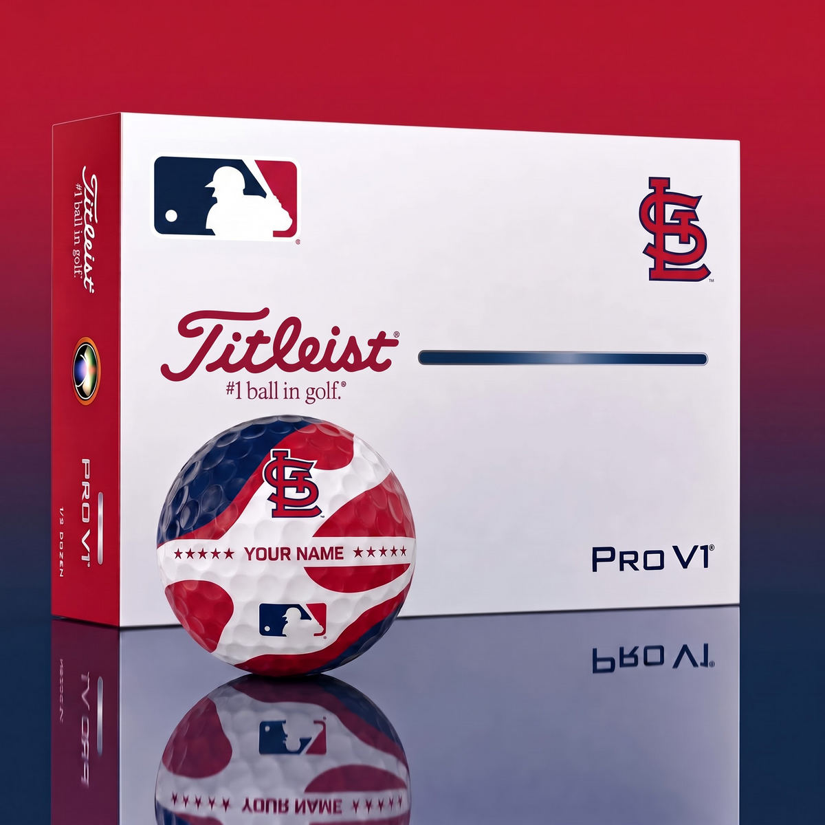 Exclusive MLB x STL Personalized Name Golf Ball