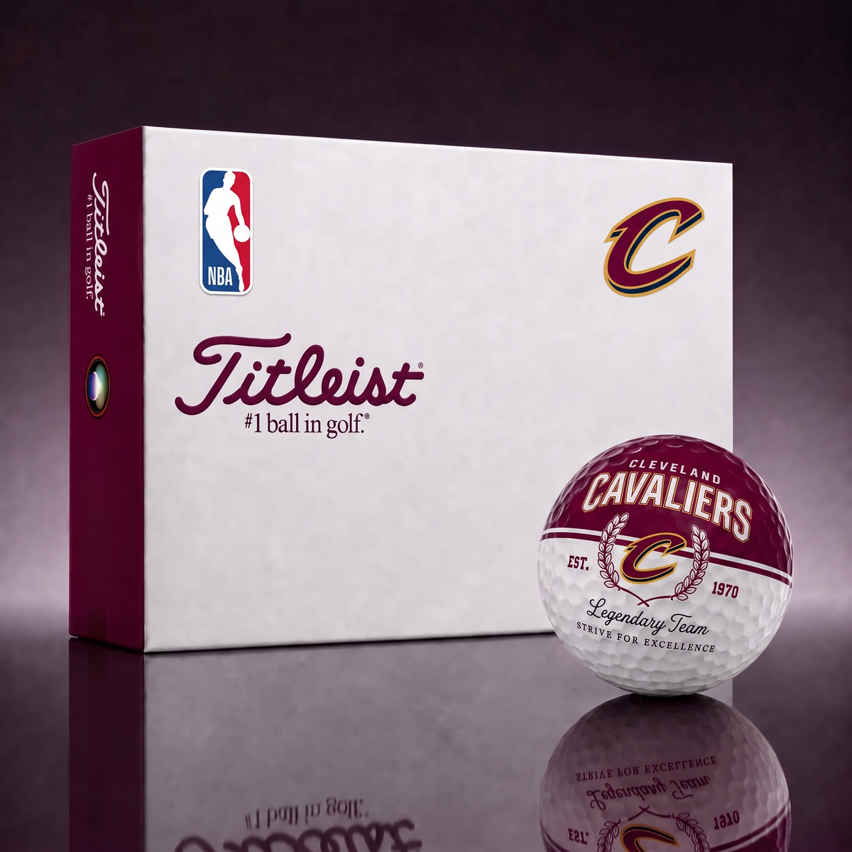 Exclusive NBA x CLE Legendary Team Golf Ball
