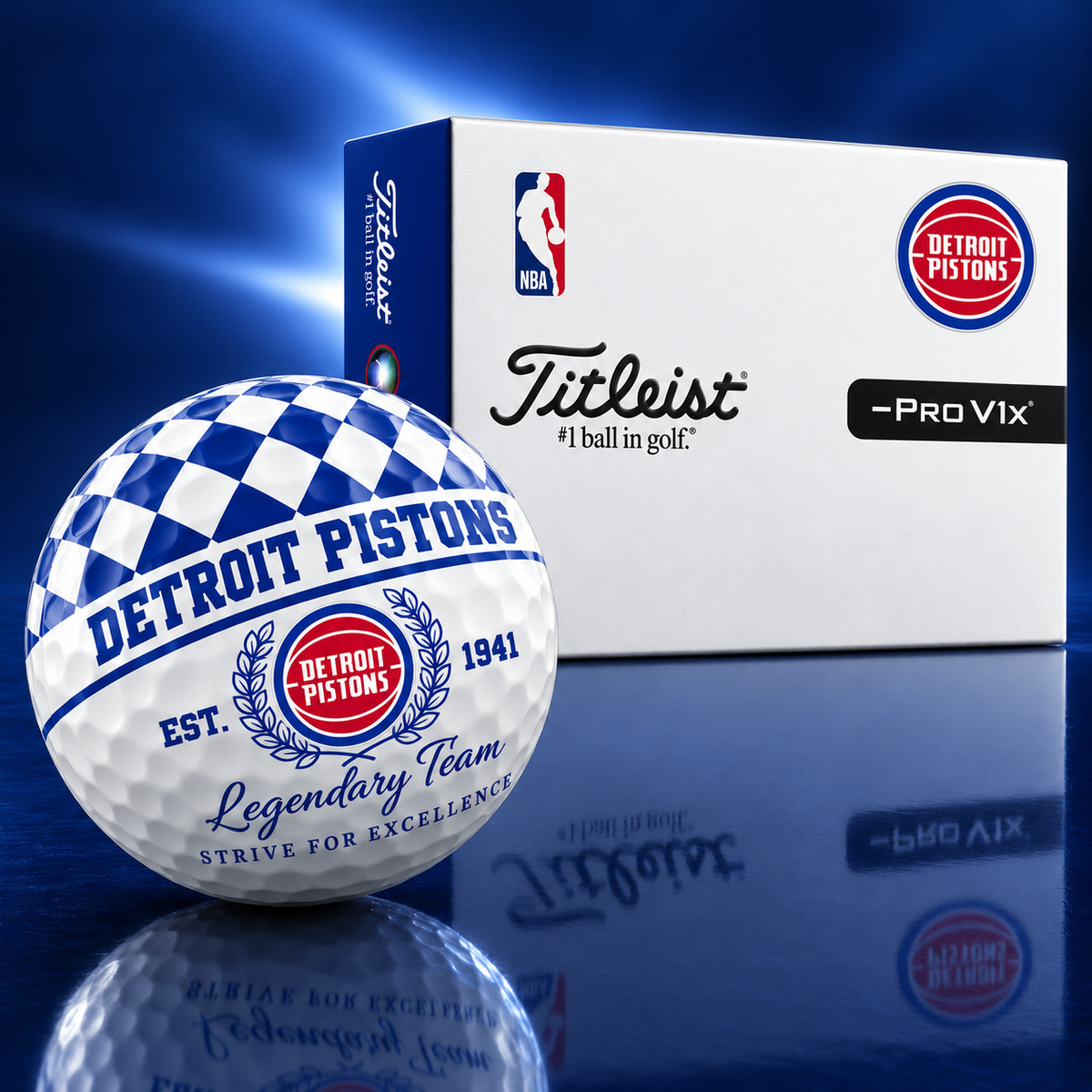 Exclusive NBA x DET Legendary Team V6 Golf Ball