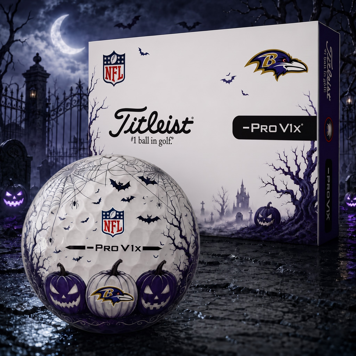 Exclusive NFL x BAL Halloween V2 Golf Ball
