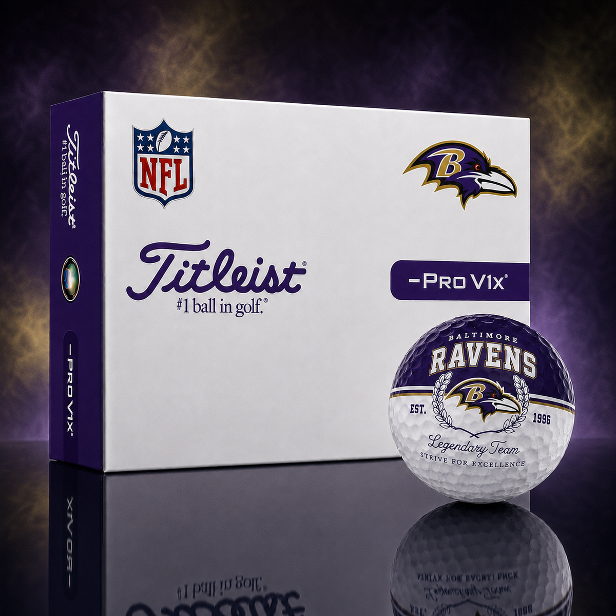 Exclusive NFL x BAL Legendary Team Golf Ball