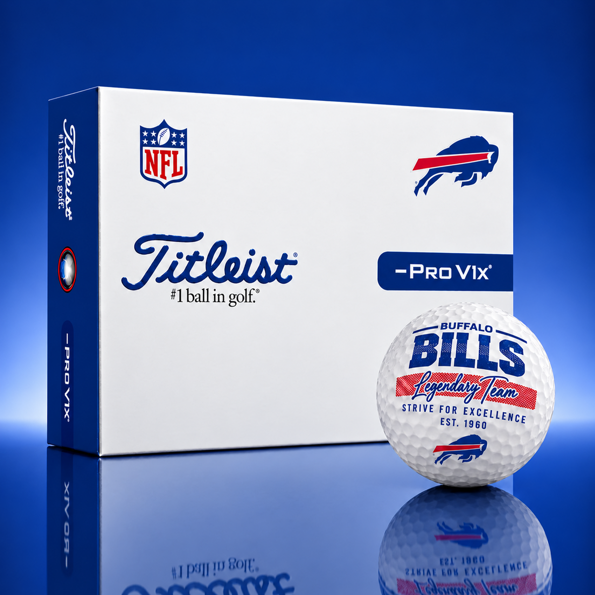 Exclusive NFL x BUF Legendary Team V3 Golf Ball