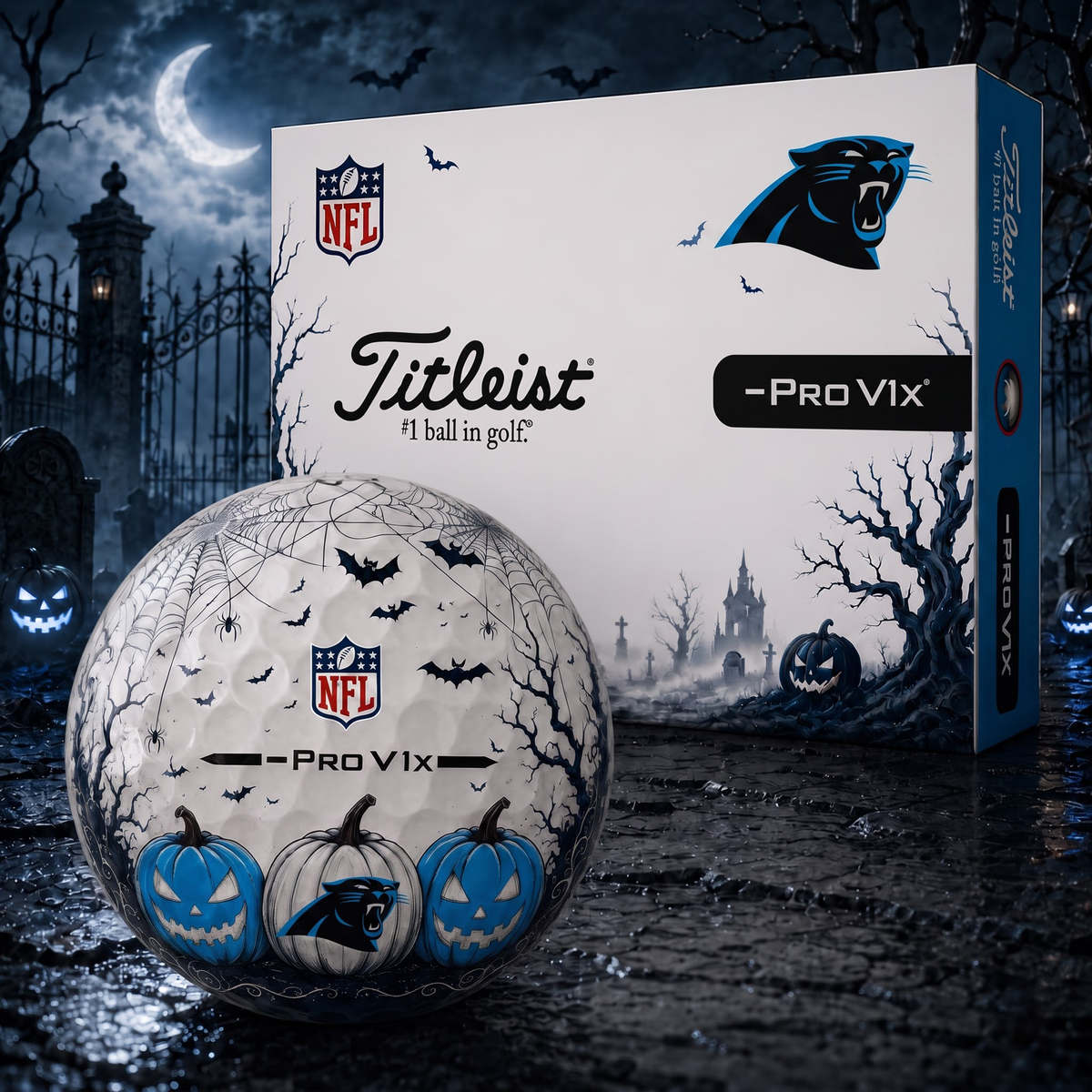 Exclusive NFL x CAR Halloween V2 Golf Ball