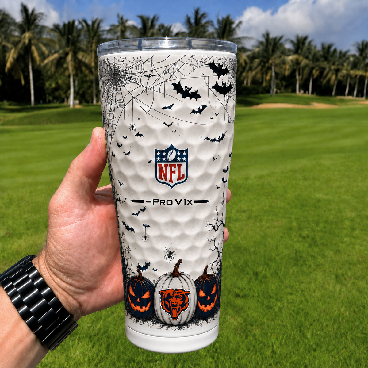 Exclusive NFL x CHI Halloween V2 Monogram Golf Tumbler