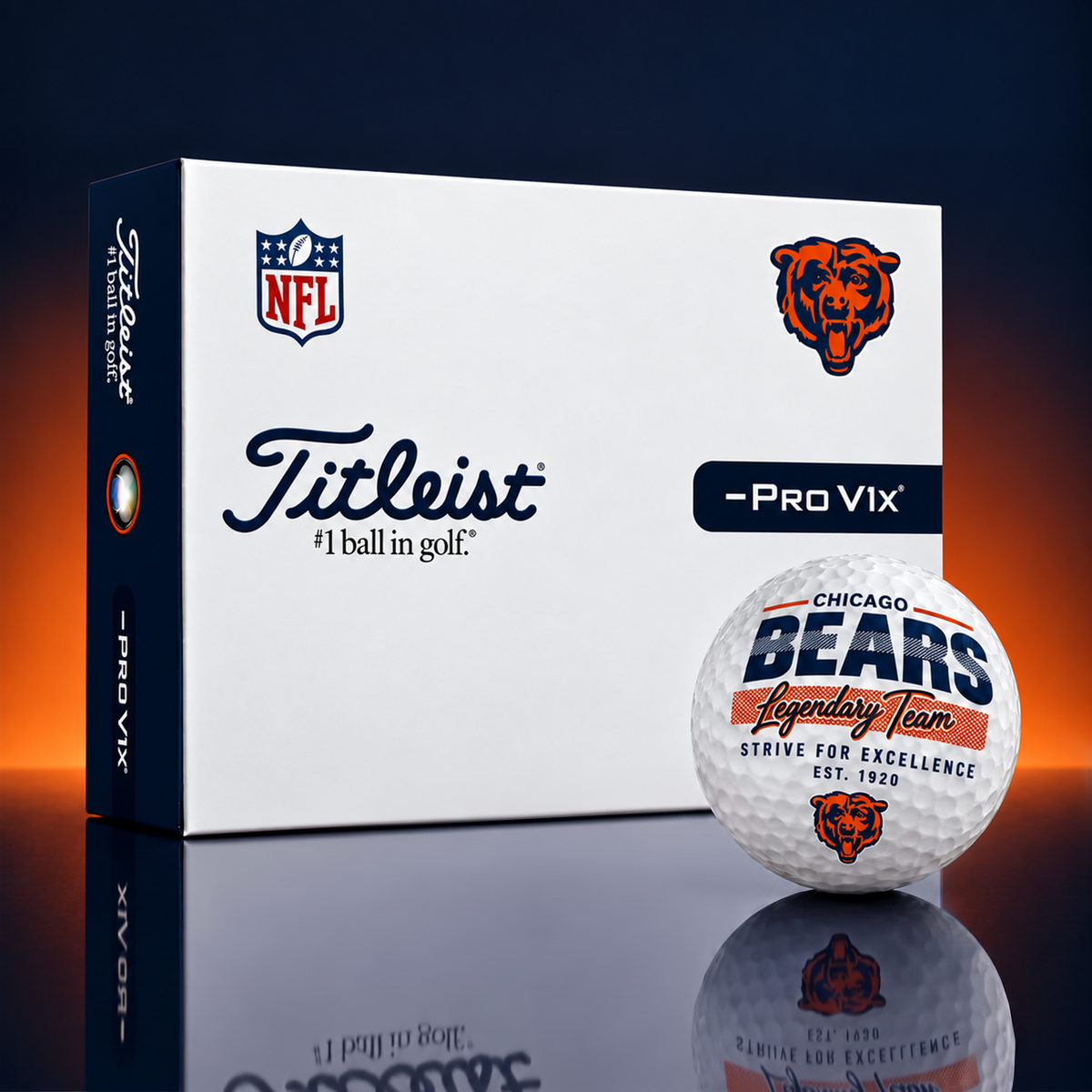 Exclusive NFL x CHI Legendary Team V3 Golf Ball