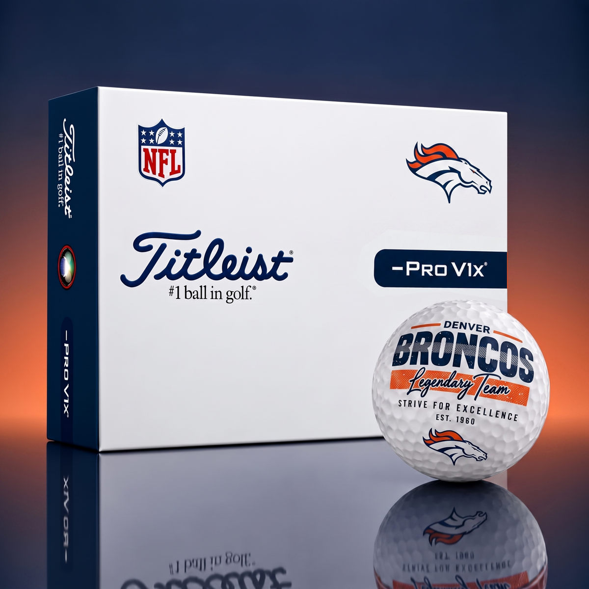 Exclusive NFL x DEN Legendary Team V3 Golf Ball