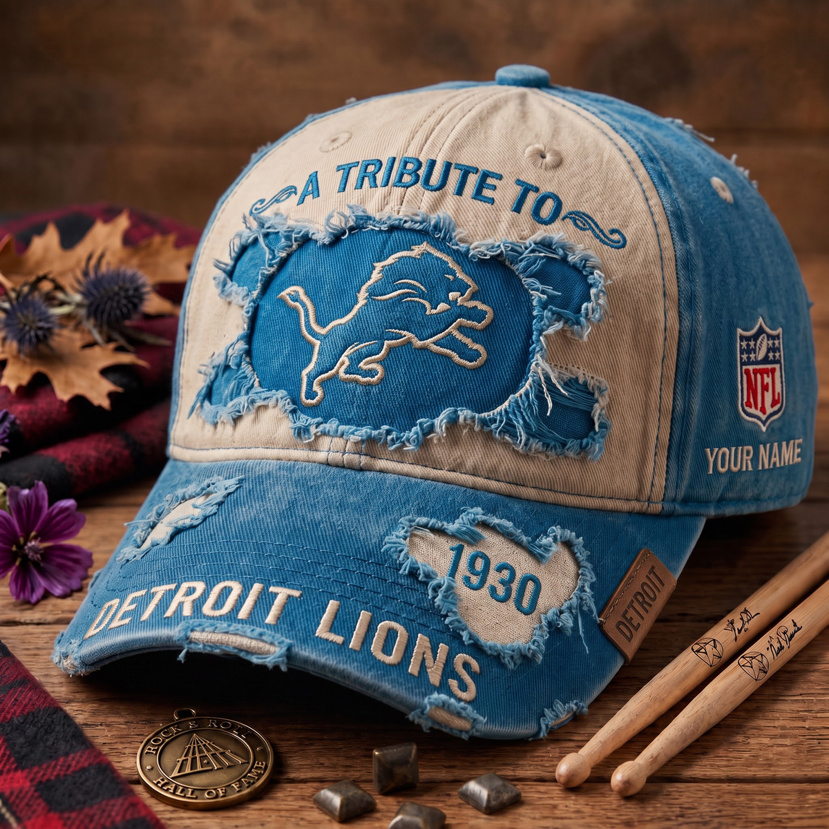 Exclusive NFL x DET Personalized Name Cap