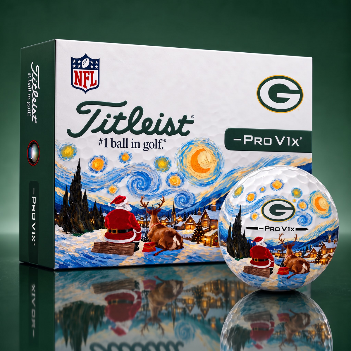 Exclusive NFL x GB Christmas V3 Golf Ball