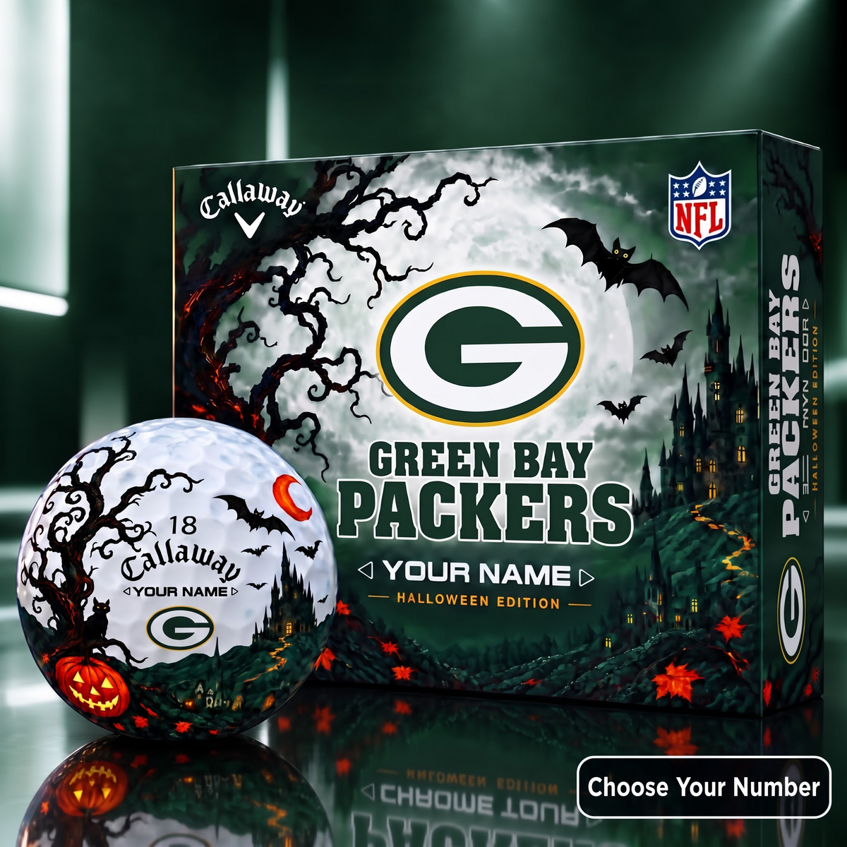 Exclusive NFL x GB HLW V4 Golf Ball