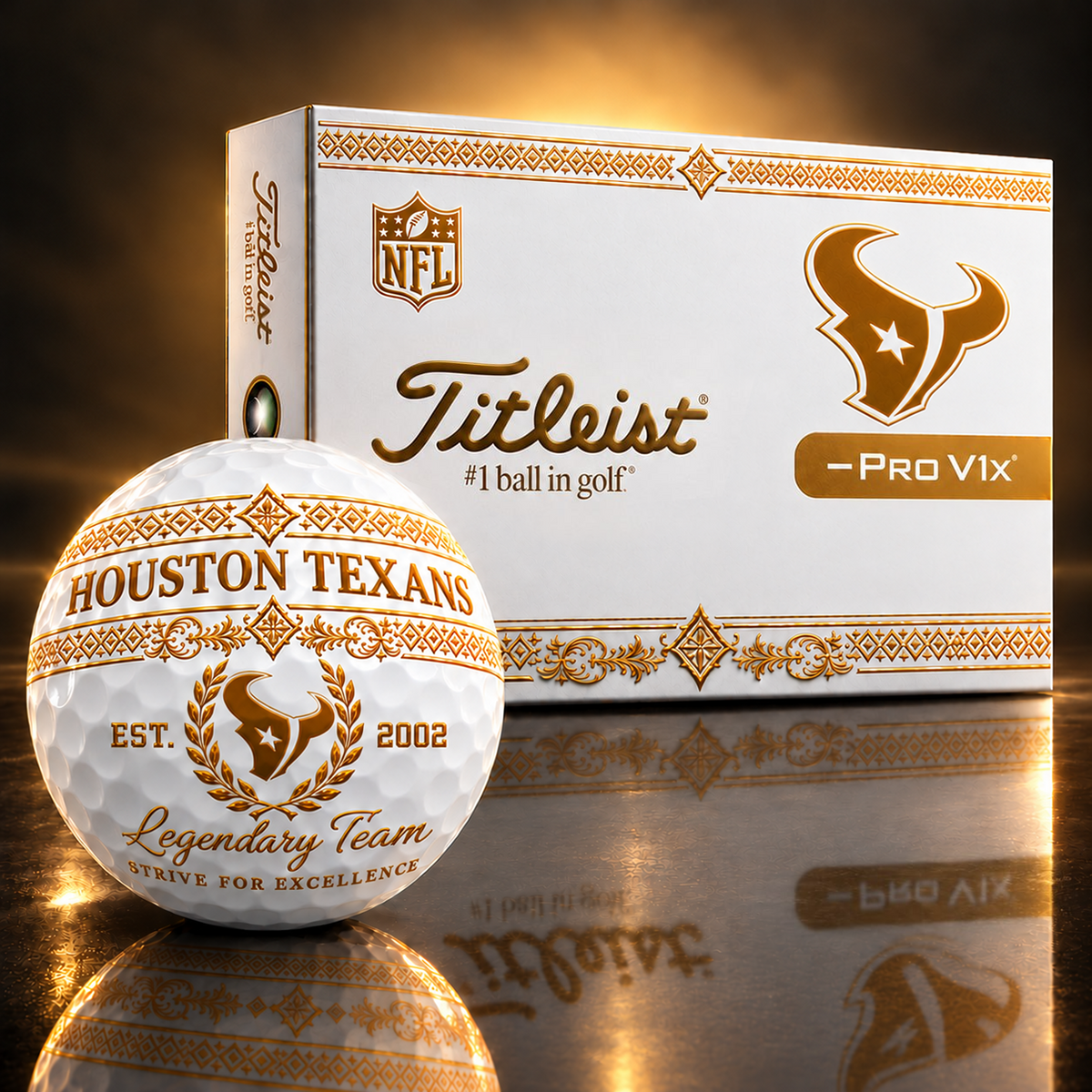 Exclusive NFL x HOU Legendary Team V8 Golf Ball