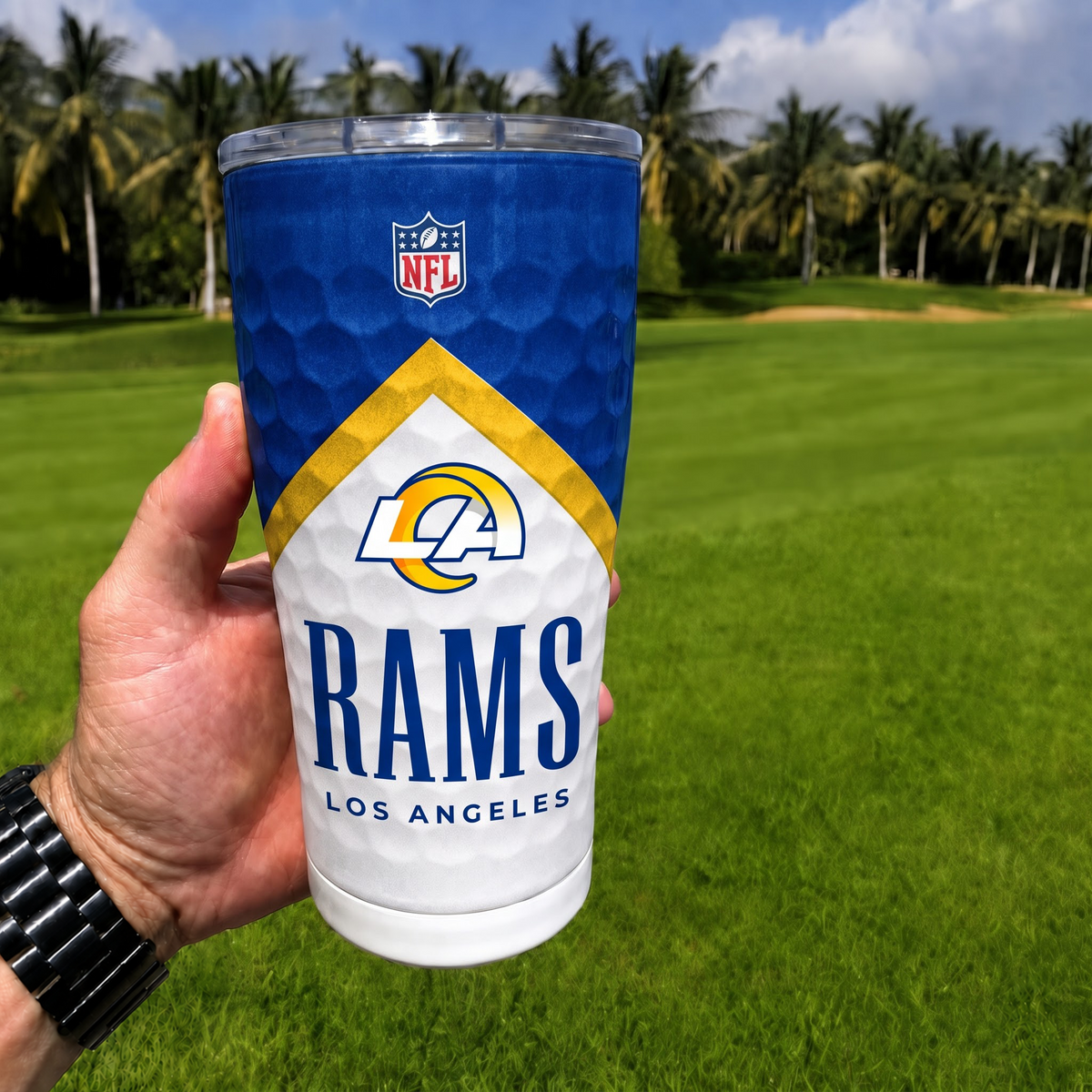 Exclusive NFL x LAR Golf Tumbler