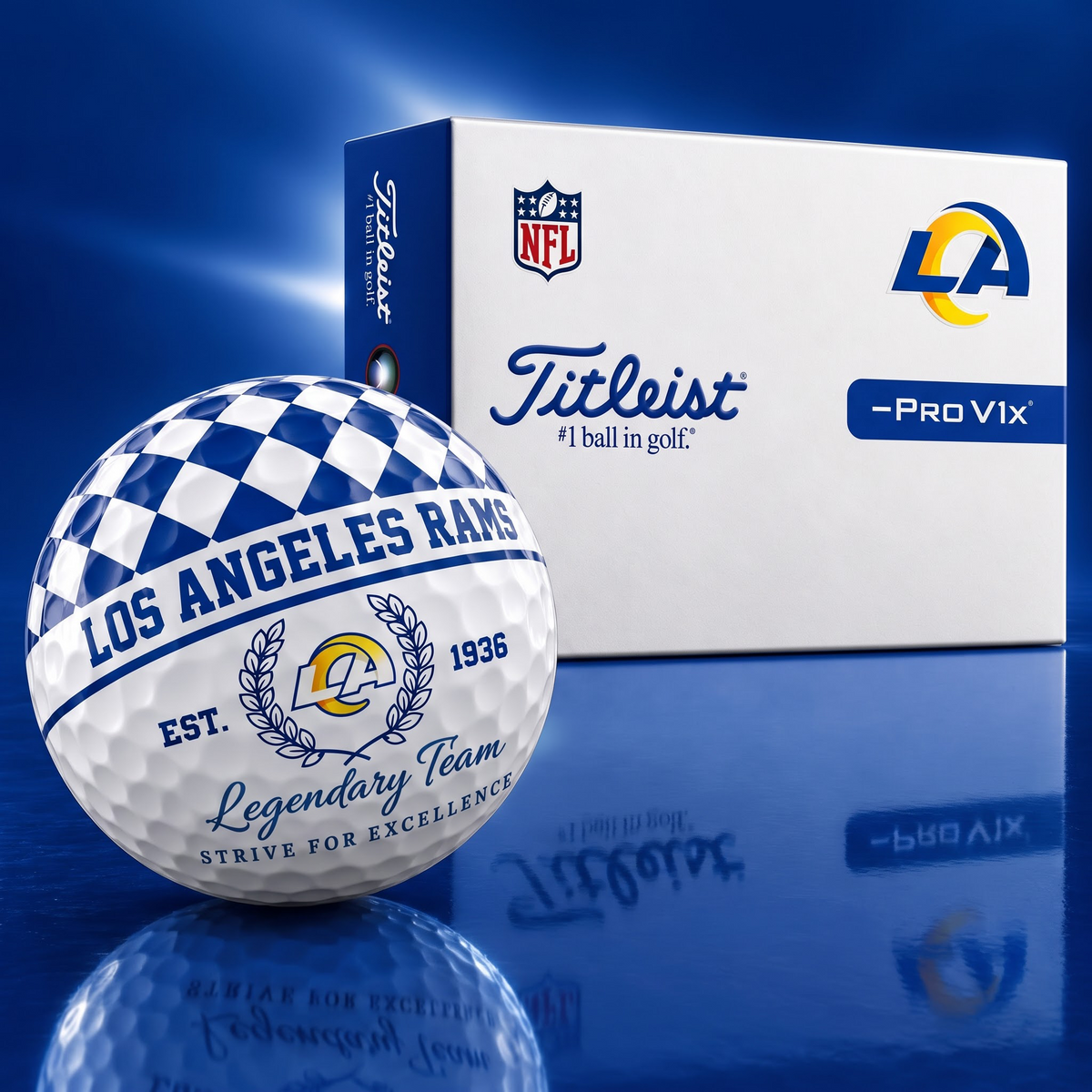 Exclusive NFL x LAR Legendary Team V6 Golf Ball