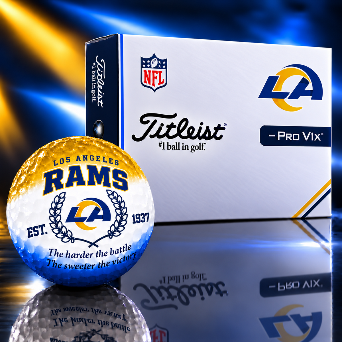 Exclusive NFL x LAR Sweater Victory Golf Ball