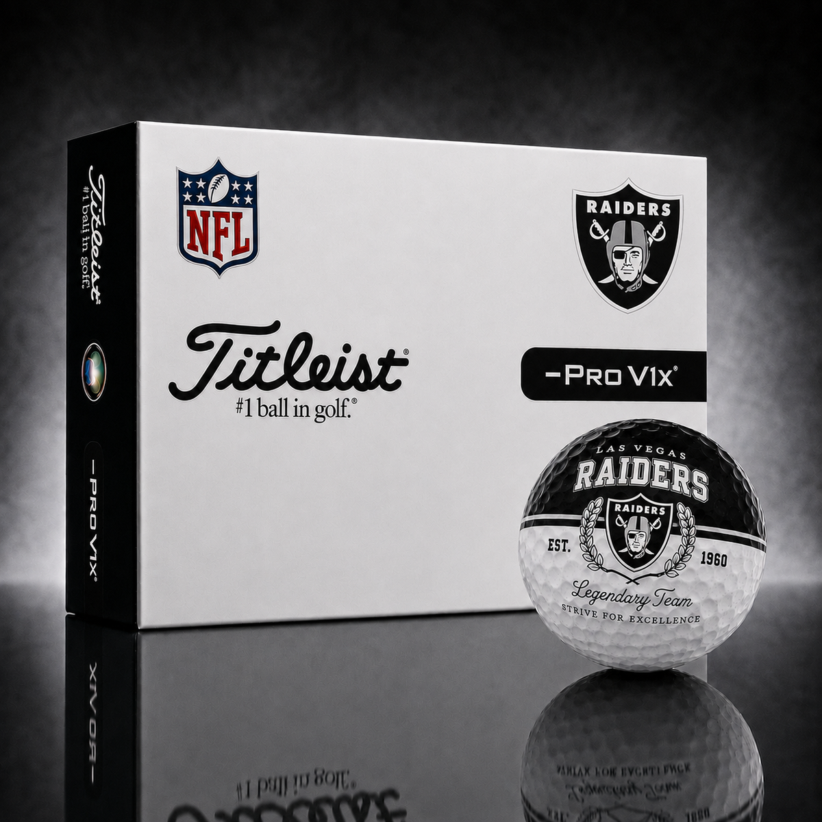 Exclusive NFL x LV Legendary Team Golf Ball