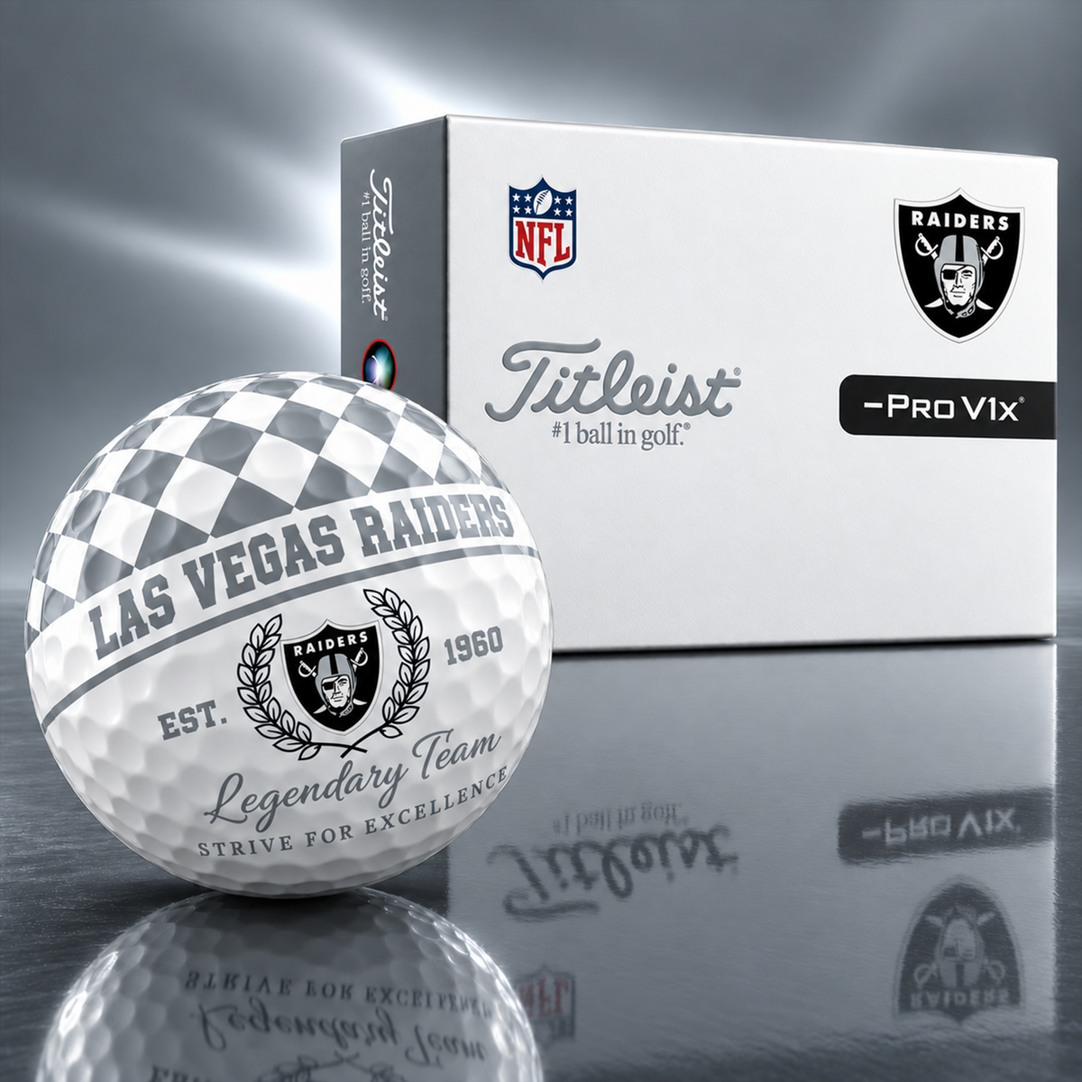 Exclusive NFL x LV Legendary Team V6 Golf Ball