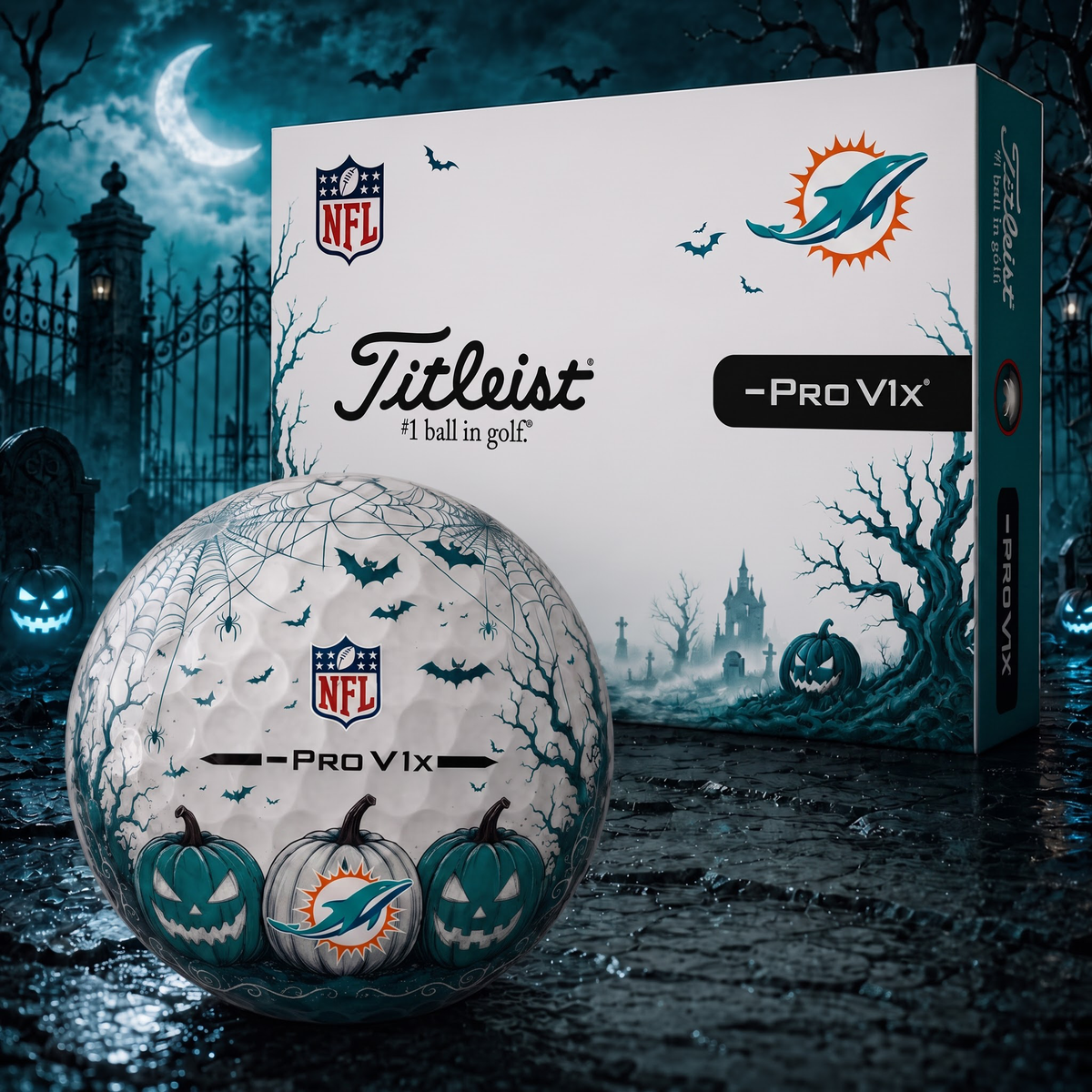 Exclusive NFL x MIA Halloween V2 Golf Ball
