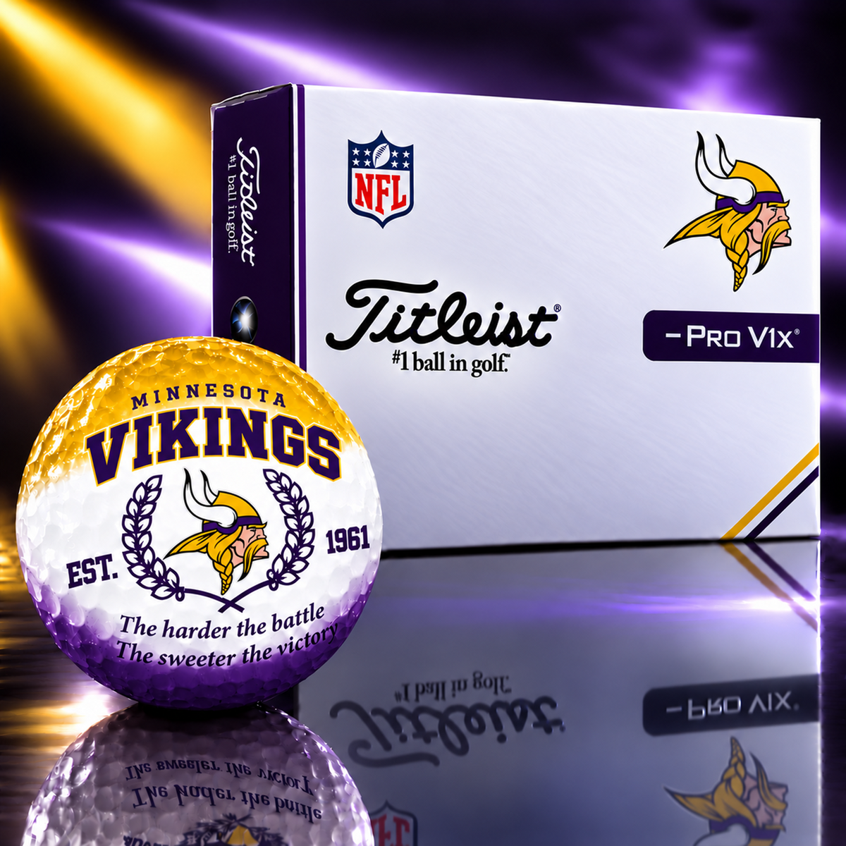 Exclusive NFL x MIN Sweater Victory Golf Ball