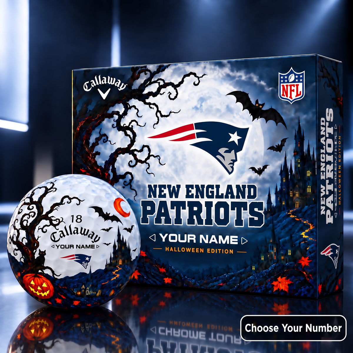 Exclusive NFL x NE HLW V4 Golf Ball