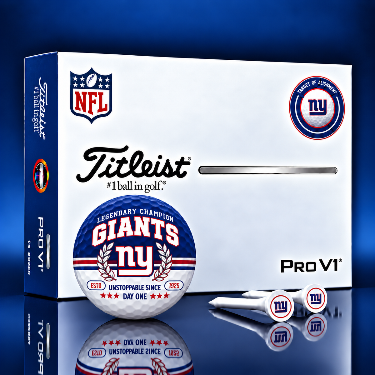Exclusive NFL x NYG Legendary Champion Golf Ball